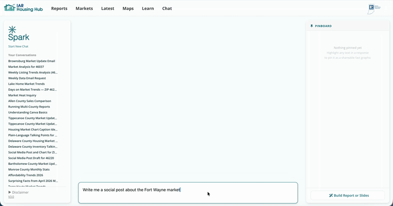 Option 1: Post with a chart and caption