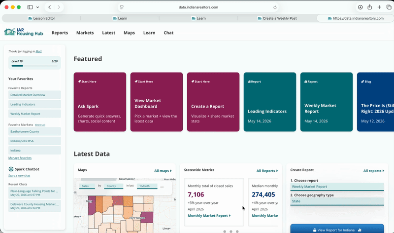 Load a Market Dashboard