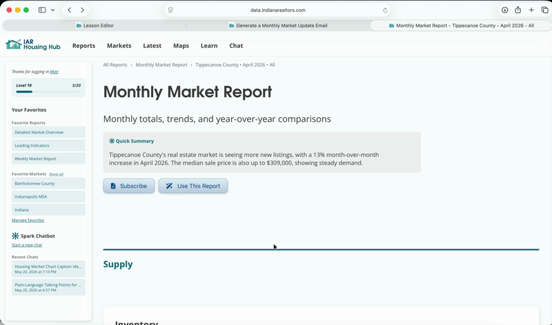 Build Monthly One Pager