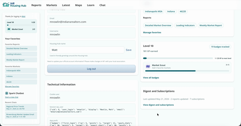 Manage Subscriptions and View Digest