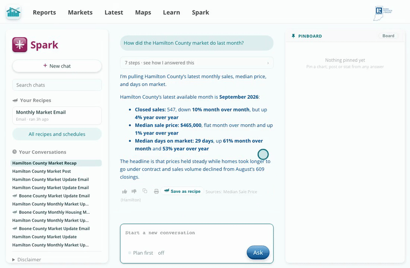 Highlight a number, click once, and you have a graphic.